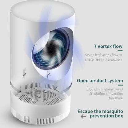 UV Photocatalytic Mosquito Trap - Silent, Radiation-Free Insect Killer for Safe Use Around Babies and Pregnant Women