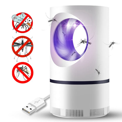UV Photocatalytic Mosquito Trap - Silent, Radiation-Free Insect Killer for Safe Use Around Babies and Pregnant Women