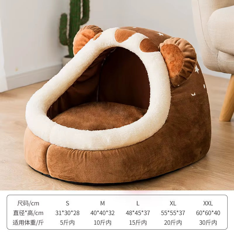 Four Seasons Universal Cat Litter Cat Cradle Cat Bed Cat House Semi-Closed Spring and Summer Dog Kennel Dog House Pet Supplies