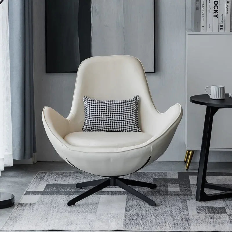 Nordic Sofa Chairs Luxury Portable Swivel Chairs Relaxing Design Modern Sofa Chair Living Room Comfortable Chair Home Furniture