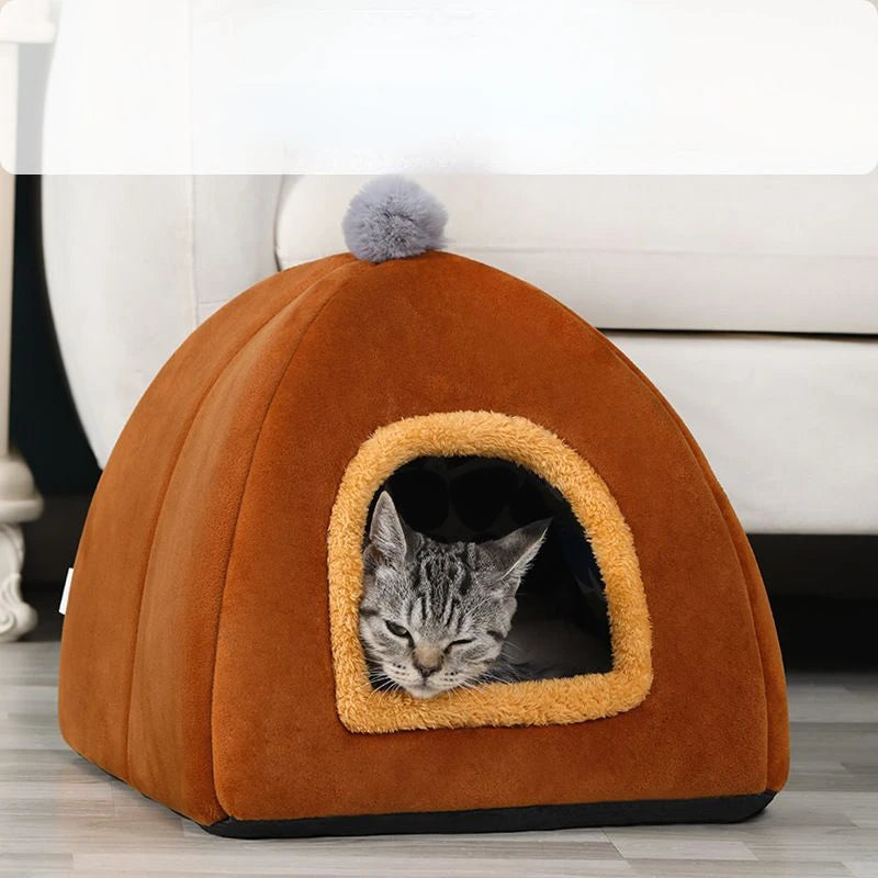 Pet House Small Dog House Dog Bed Suitable for Both Spring Autumn and Winter Mongolian Yurt Dog House and Cat House