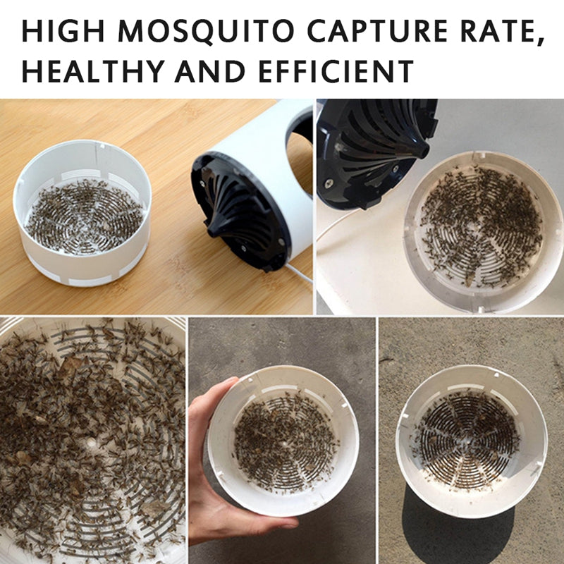 UV Photocatalytic Mosquito Trap - Silent, Radiation-Free Insect Killer for Safe Use Around Babies and Pregnant Women